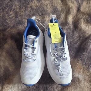 all in motion White and Blue Athletic Shoes